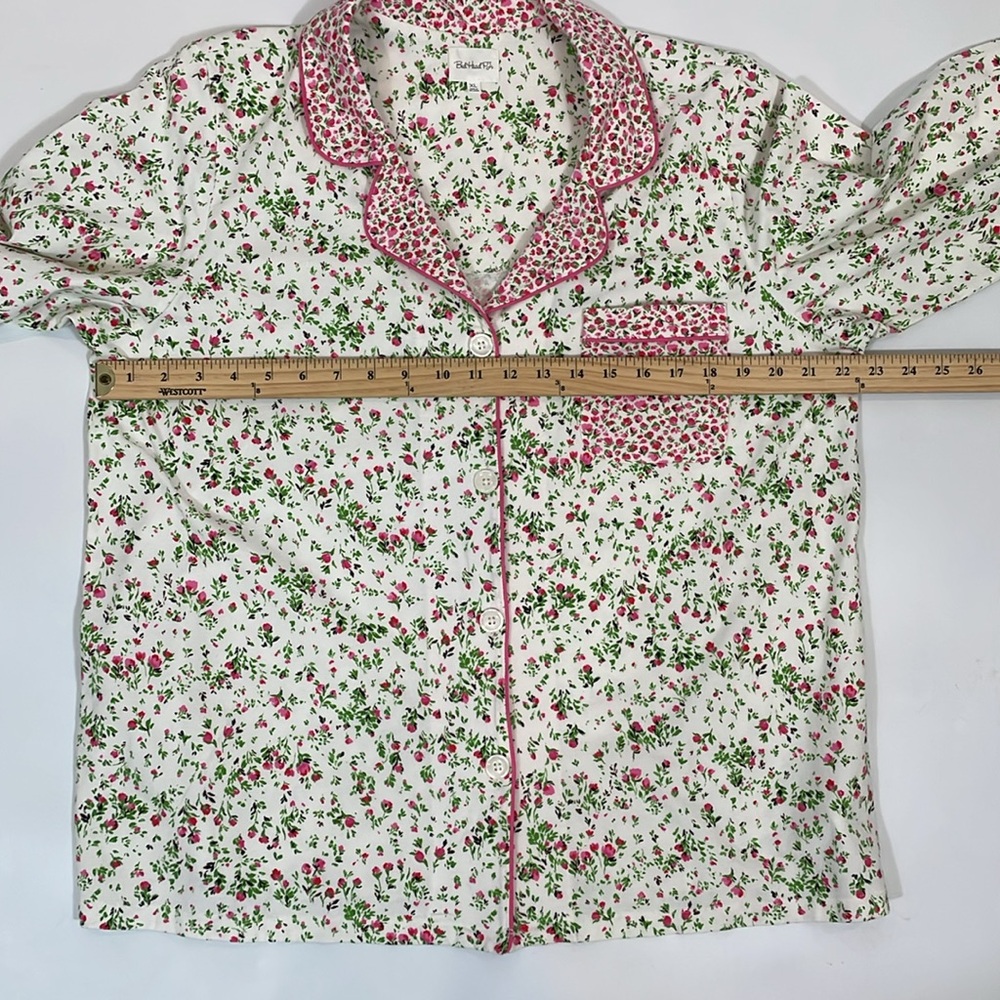 Bed Head Pajama Top NWOT Size XL Pink Floral Super Soft Organic Cotton - Picture 6 of 10